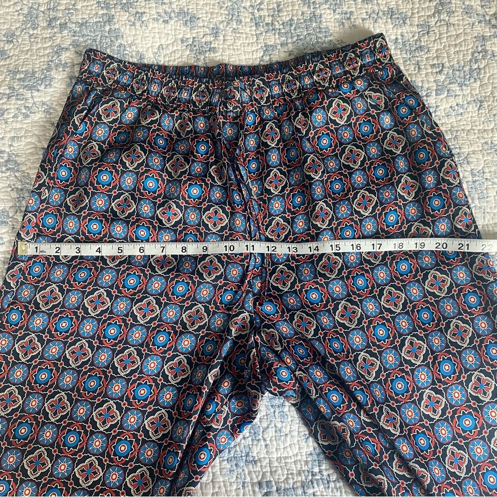 Anthropologie Vega High-Waist Wide Leg Satin Bohemian Drawstring Pant Size Large - Picture 6 of 13